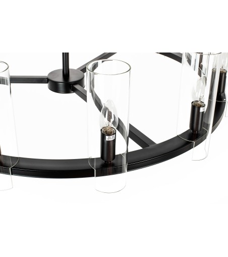 KARE lampa wisząca CANDEL CROWN czarna - szklane klosze