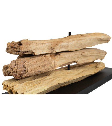 KARE lampa stołowa NATURE 80 x 52 cm czarno-drewniana