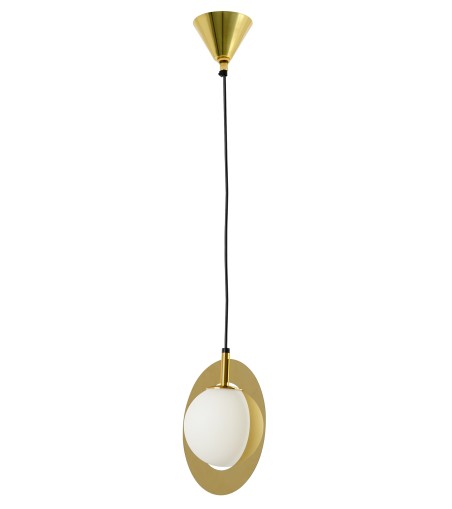 Lampa wisząca AURORA złota - szkło, metal