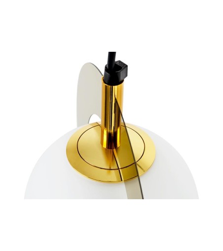 Lampa wisząca AURORA złota - szkło, metal