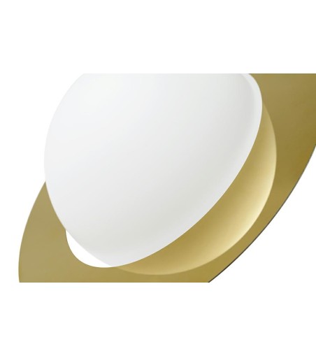 Lampa wisząca AURORA złota - szkło, metal