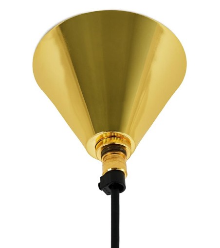 Lampa wisząca AURORA złota - szkło, metal