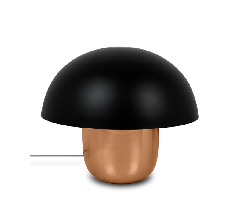 KARE lampa stołowa MUSHROOM miedziana / czarna 44 cm