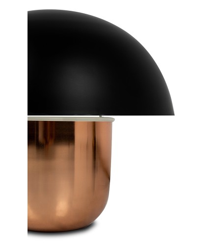KARE lampa stołowa MUSHROOM miedziana / czarna 44 cm