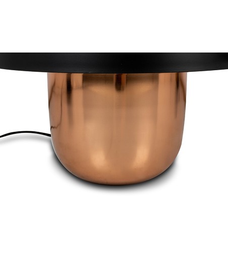 KARE lampa stołowa MUSHROOM miedziana / czarna 44 cm