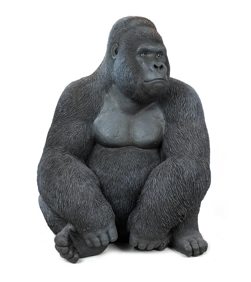 KARE dekoracja stojąca GORILLA XL 76cm czarna