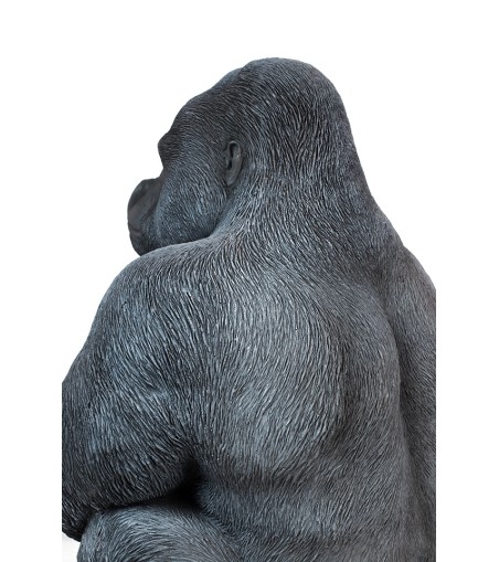 KARE dekoracja stojąca GORILLA XL 76cm czarna