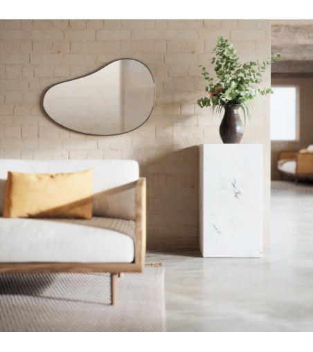 UMBRA lustro ścienne HUBBA 86 cm metaliczno / tytanowe