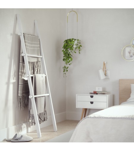 UMBRA drabina dekoracyjna LEANA biała