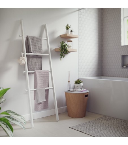 UMBRA drabina dekoracyjna LEANA biała