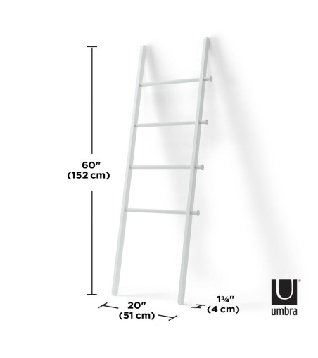 UMBRA drabina dekoracyjna LEANA biała