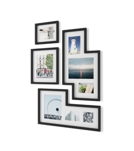 UMBRA zestaw 4 ramek do zdjęć MINGLE czarne