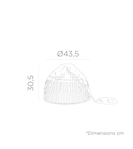 NEW GARDEN lampa wisząca REONA 30 HANG IN&OUT BATTERY