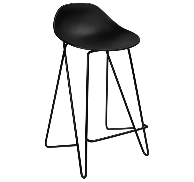Krzesło barowe PERSY czarne 75
