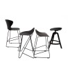 Krzesło barowe PERSY czarne 75