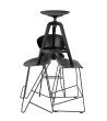 Krzesło barowe PERSY czarne 75