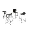 Krzesło barowe PERSY czarne 75