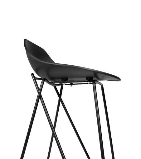 Krzesło barowe PERSY czarne 75