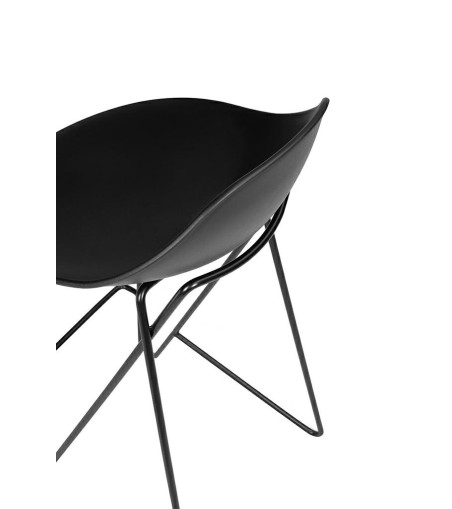 Krzesło barowe PERSY czarne 75