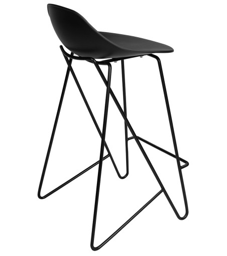 Krzesło barowe PERSY czarne 75