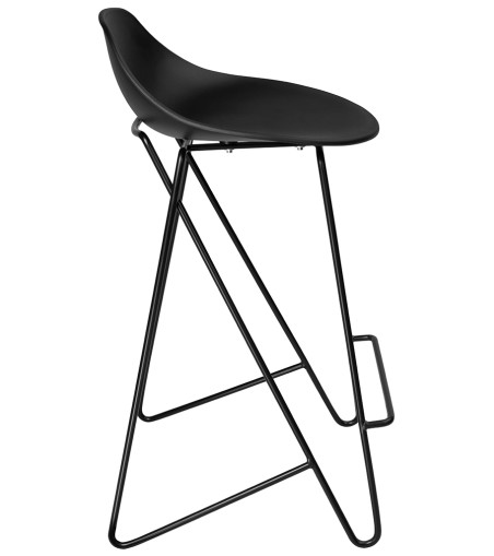 Krzesło barowe PERSY czarne 75