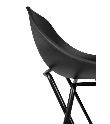 Krzesło barowe PERSY czarne 75