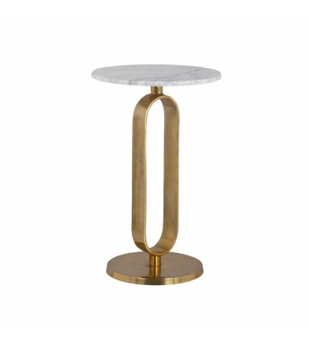 RICHMOND stolik CELINE 40 - marmur, złota podstawa