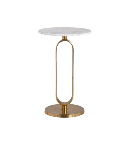 RICHMOND stolik CELINE 40 - marmur, złota podstawa