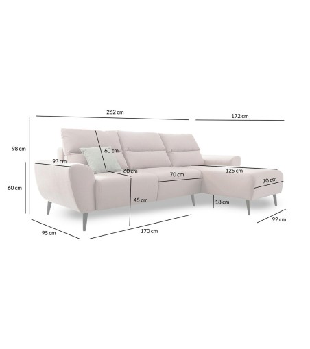 Narożnik JEF z funkcją spania - I grupa tkanin