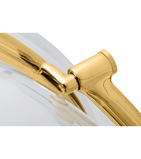 Fotel BUBBLE STAND 2 GOLD VELVET poduszka czarna