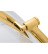 Fotel BUBBLE STAND 2 GOLD VELVET poduszka czarna