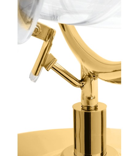 Fotel BUBBLE STAND 2 GOLD VELVET poduszka czarna
