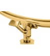 Fotel BUBBLE STAND 2 GOLD VELVET poduszka czarna