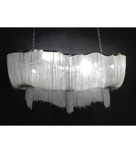 Lampa wisząca ATLANTA LONG - aluminium, stal