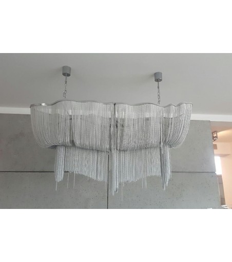 Lampa wisząca ATLANTA LONG - aluminium, stal