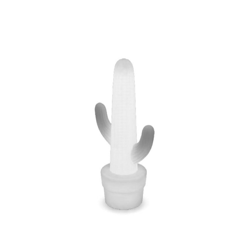 NEW GARDEN lampa ogrodowa KAKTUS BATTERY biała