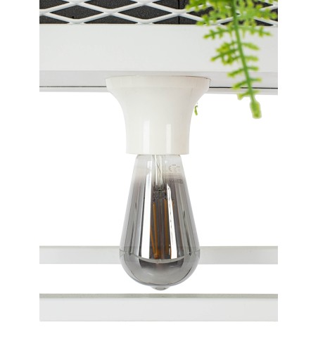 Lampa wisząca / kwietnik SEMIRA 100 INDUSTRIAL biała