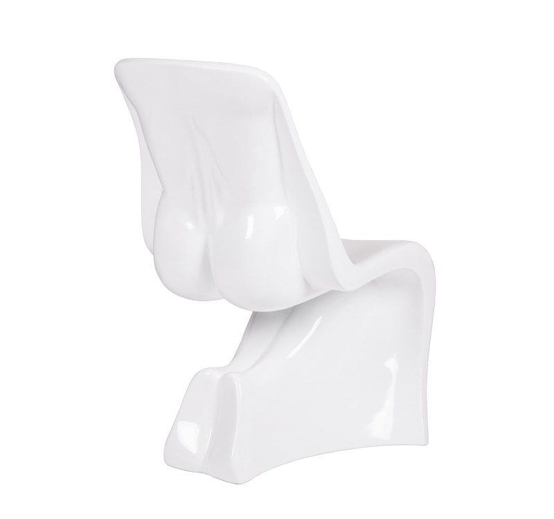 Krzesło HIM białe - włókno szklane