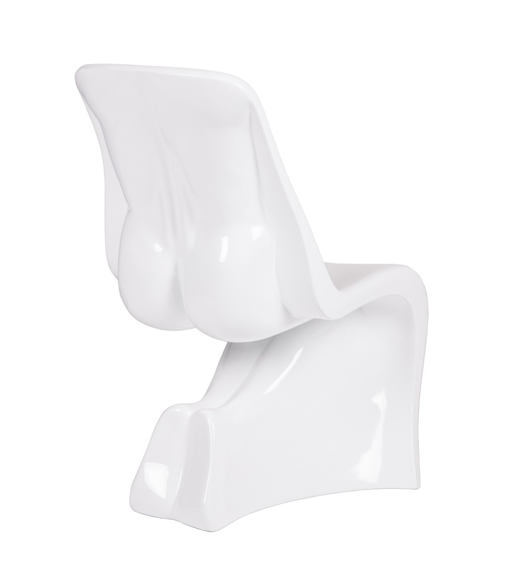 Krzesło HIM białe - włókno szklane