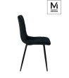 MODESTO krzesło CARLO czarne - welur, metal