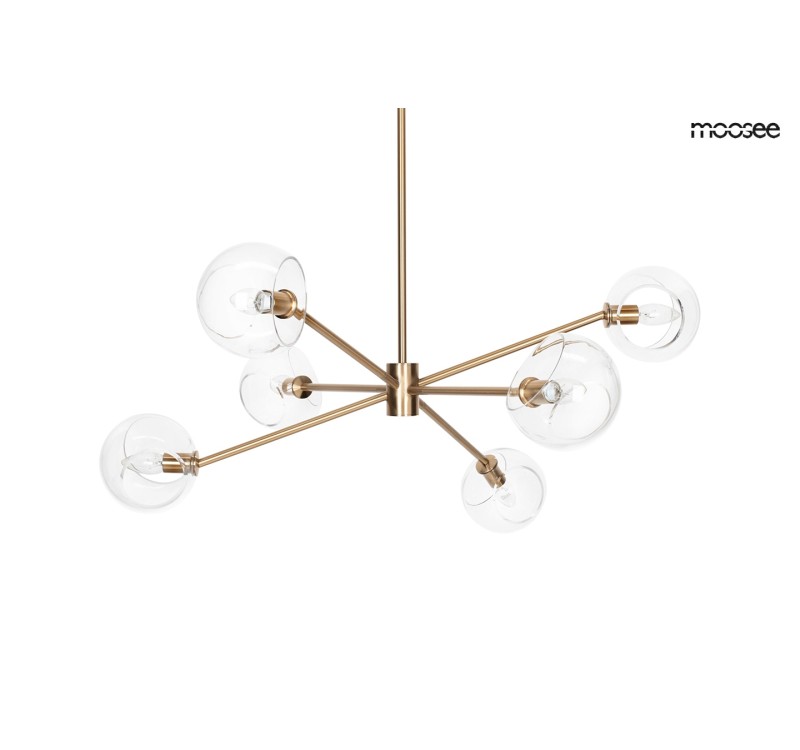 MOOSEE lampa wisząca AURA 6 złota