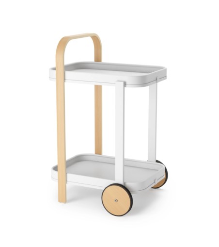 UMBRA wózek do serwowania BELLWOOD biały naturalny