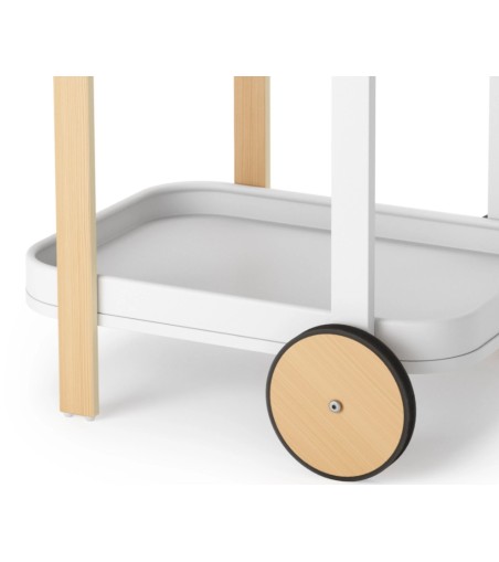 UMBRA wózek do serwowania BELLWOOD biały naturalny