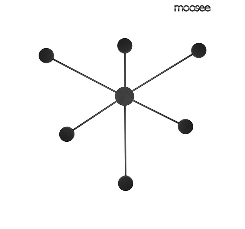 MOOSEE lampa ścienna SHADOW 6 CLOSE czarna