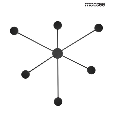 MOOSEE lampa ścienna SHADOW 6 CLOSE czarna