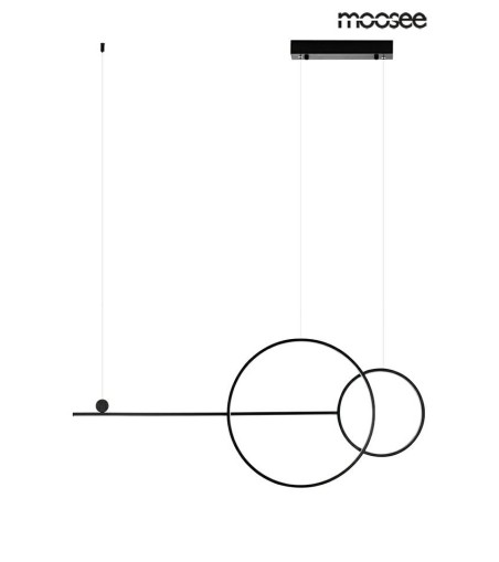 MOOSEE lampa wisząca RAGE czarna