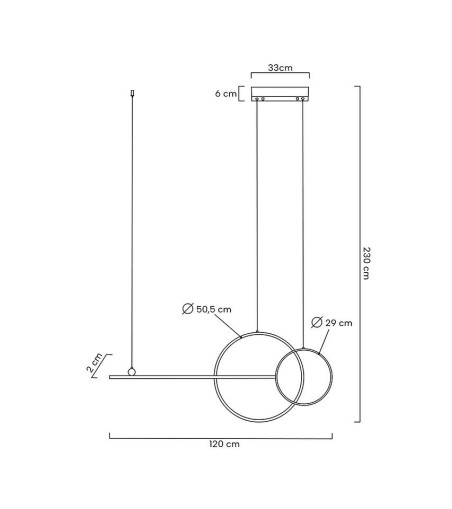 MOOSEE lampa wisząca RAGE czarna