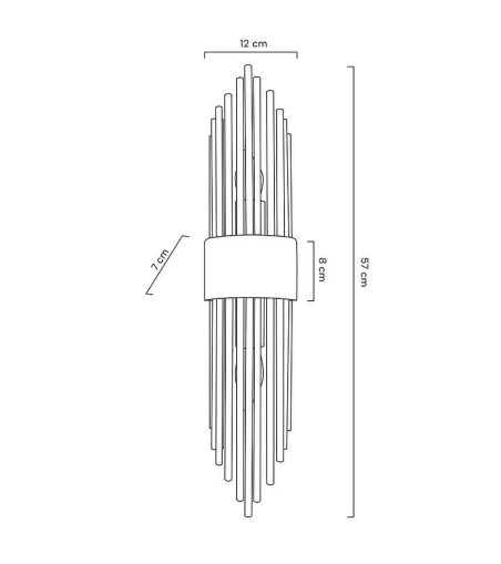 MOOSEE lampa ścienna AMANDA złota