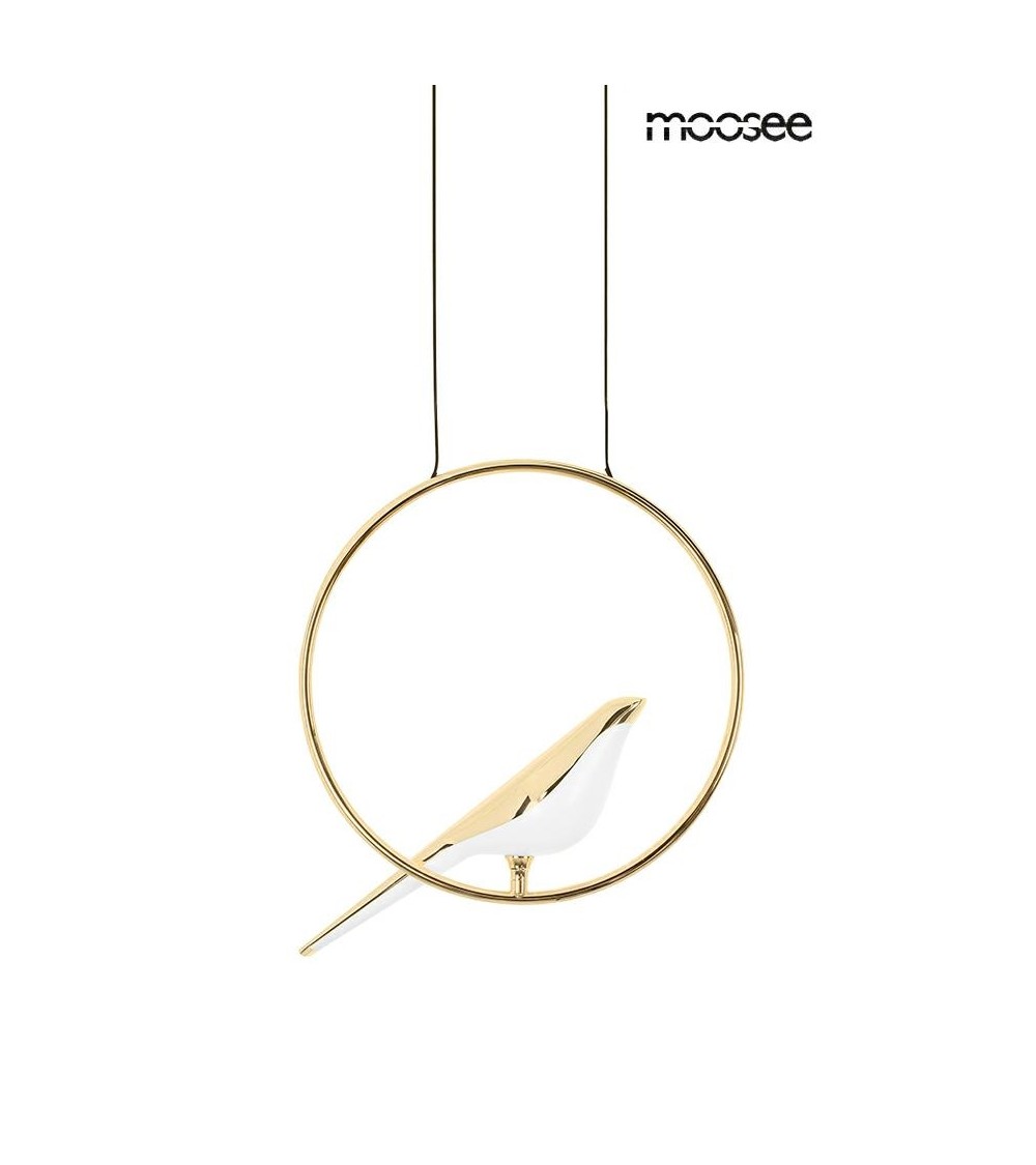 MOOSEE lampa wisząca BIRD złota