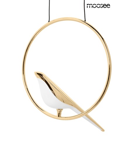 MOOSEE lampa wisząca BIRD złota